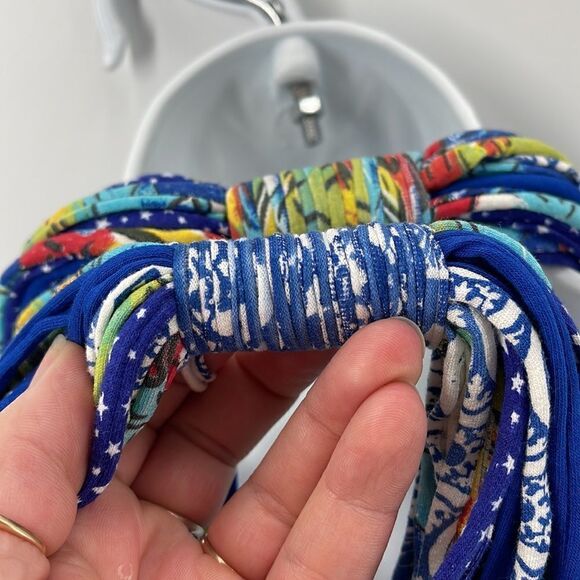 Dona Bela Shreds Shred Lite upcycled fabric necklace scarf boho jewelry NEW NWOT - Picture 15 of 15